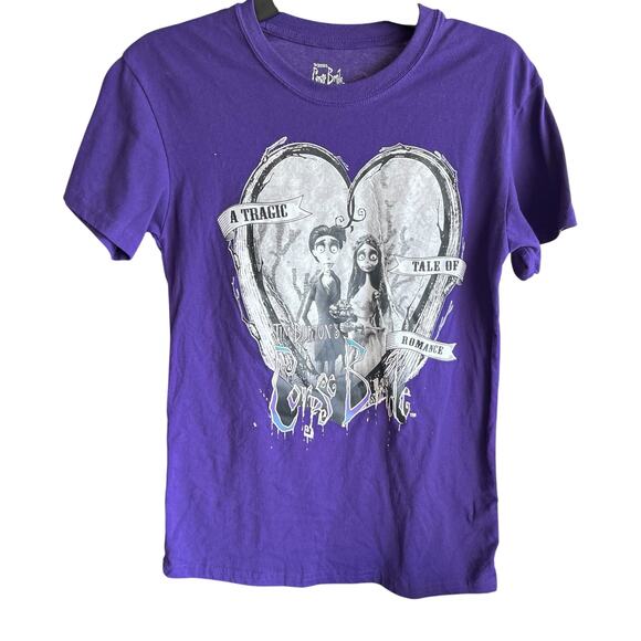 TIM BUTTON The CORPSE BRIDE graphic logo tee goth grunge Streetwear size S - Picture 1 of 4